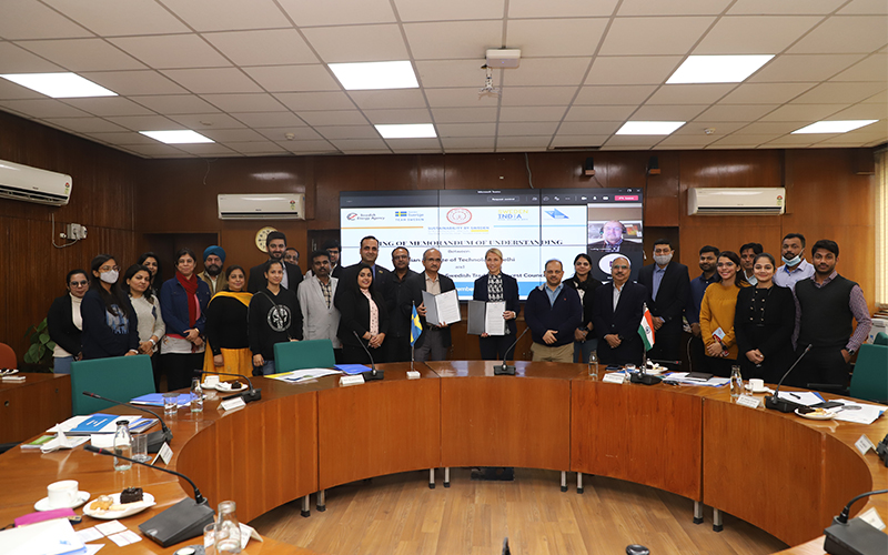 IIT Delhi and Business Sweden Sign MoU for Clean Air and Green Energy Collaborations	