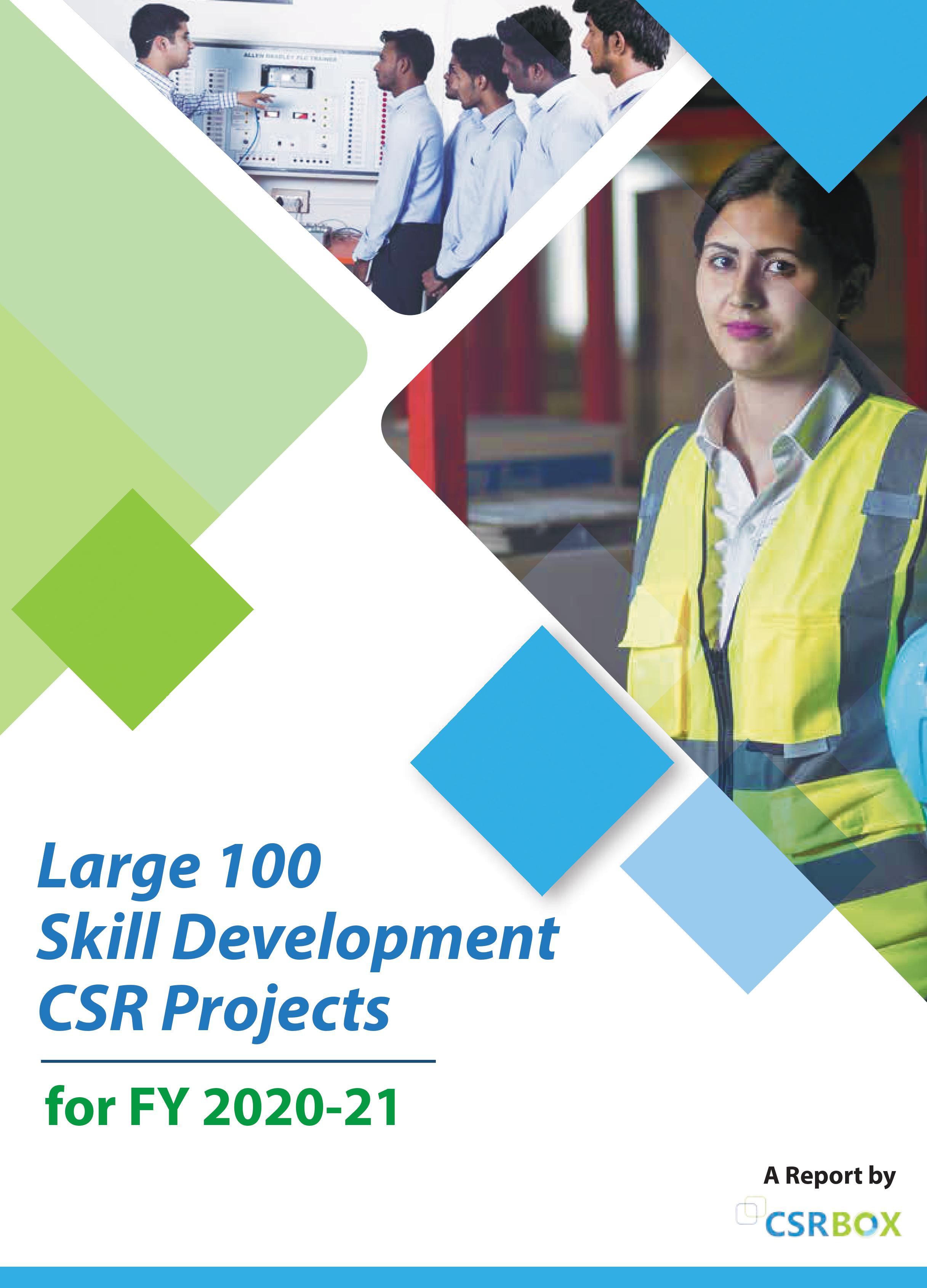 Large 100 Skill Development CSR Projects in India FY 2020-21