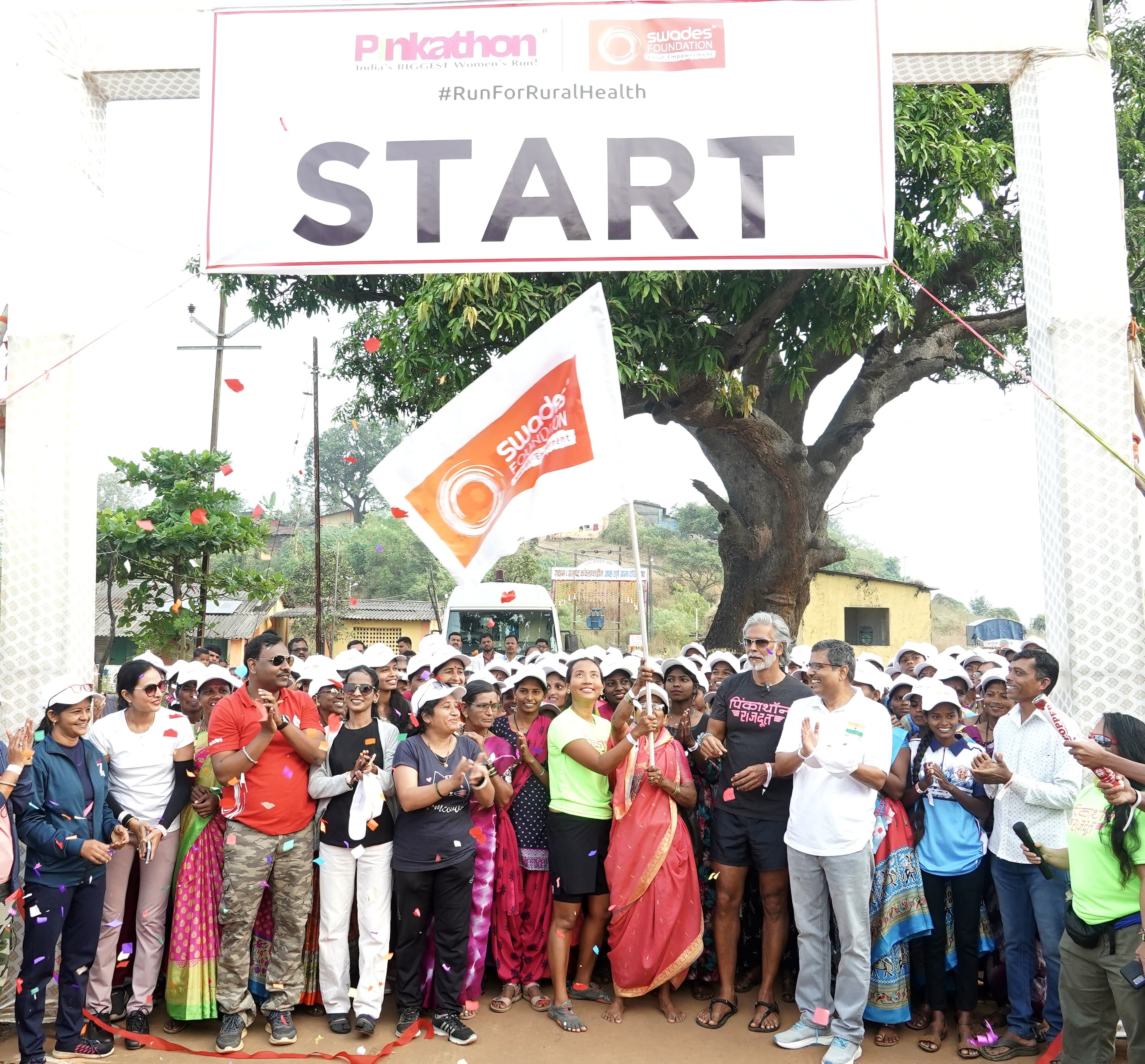 Swades Foundation hosts inaugural Pinkathon event in Raigad for awareness around rural women’s health