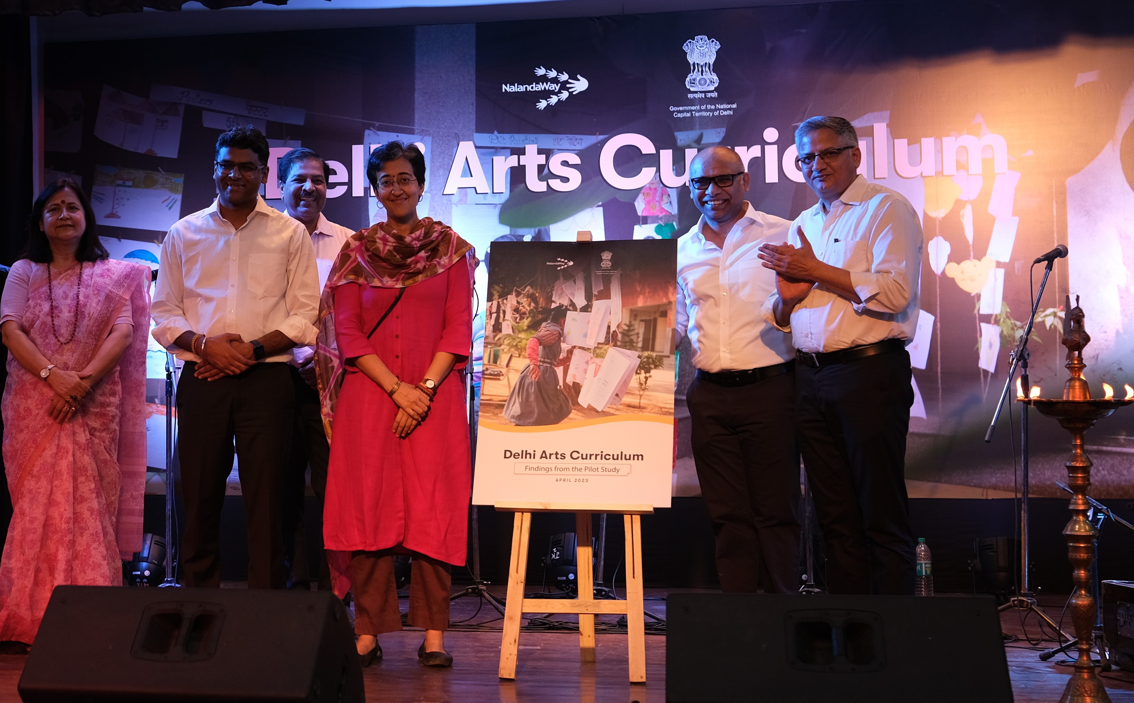 Delhi Education Minister launched Report on Arts Curriculum by NalandaWay Foundation for Students from Underserved Communities