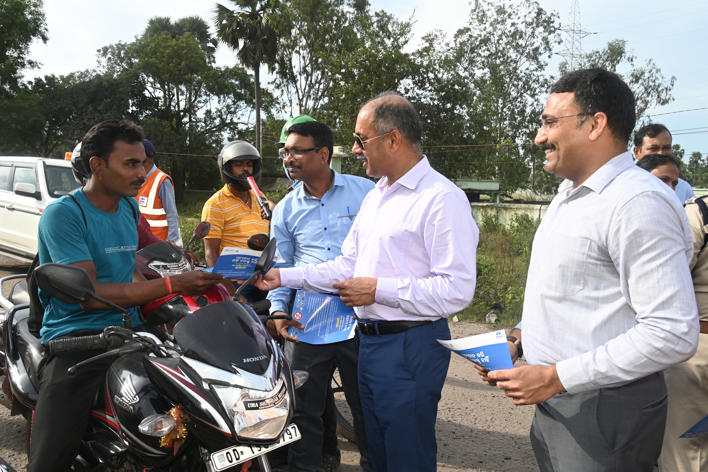Tata Steel Meramandali launches awareness campaign against drink and drive on NH 55