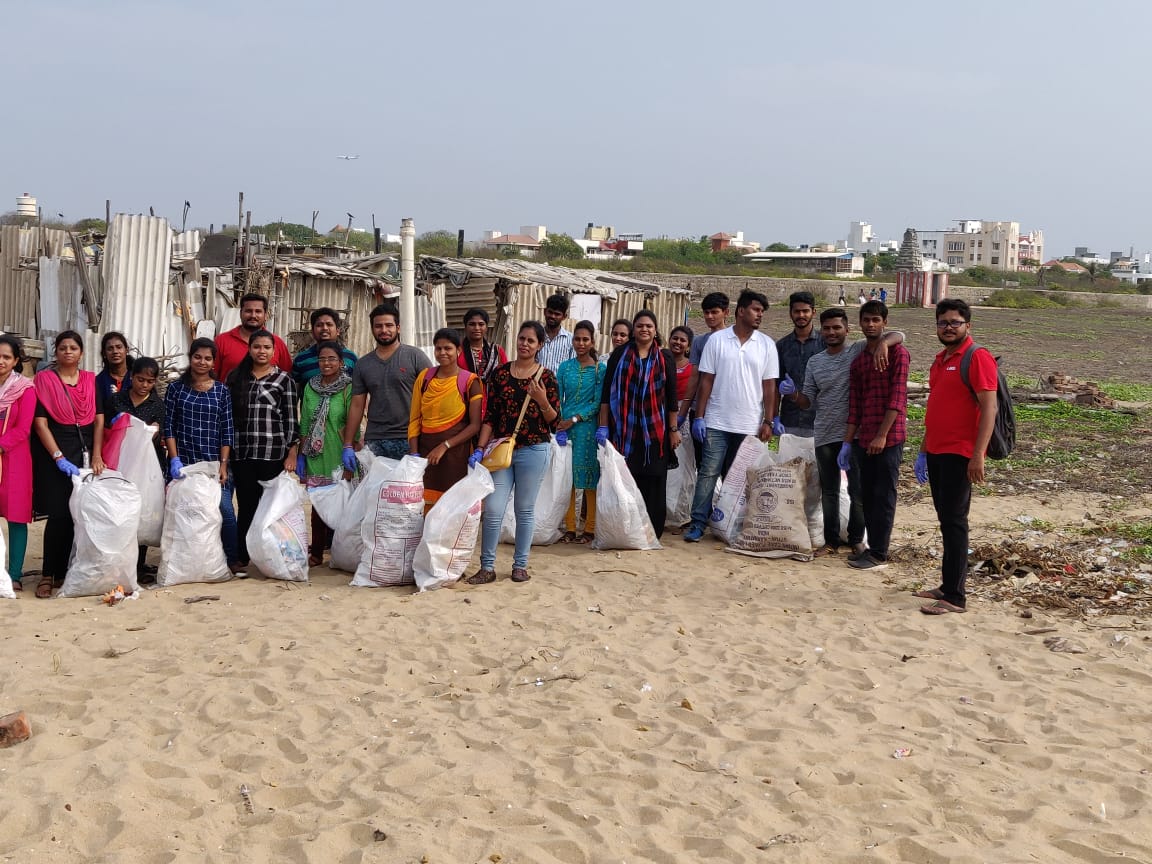150 HGS employees volunteer for cleaner lakes  and beaches in Chennai
