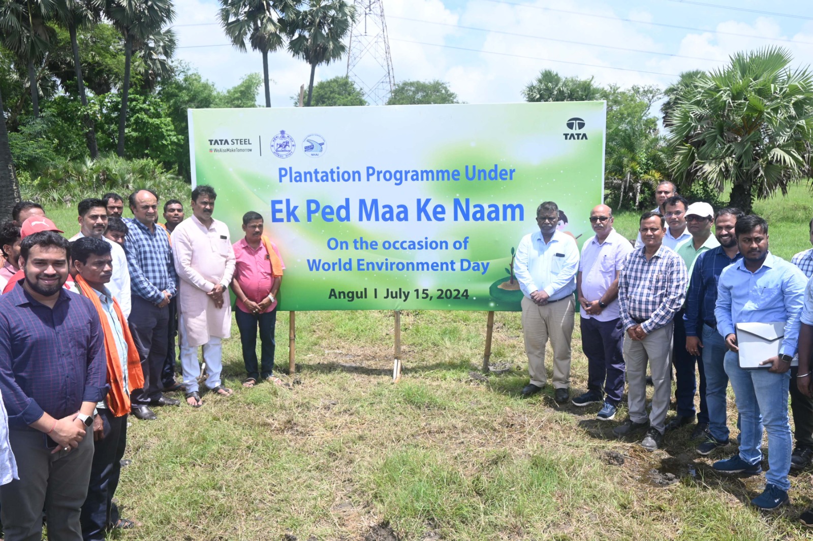 Tata-Steel-Meramandali,-NHAI-Dhenkanal,-and-Angul-District-Administration-Launch-Plantation-Program-under-'Ek-Ped-Maa-ke-Naam'-Campaign