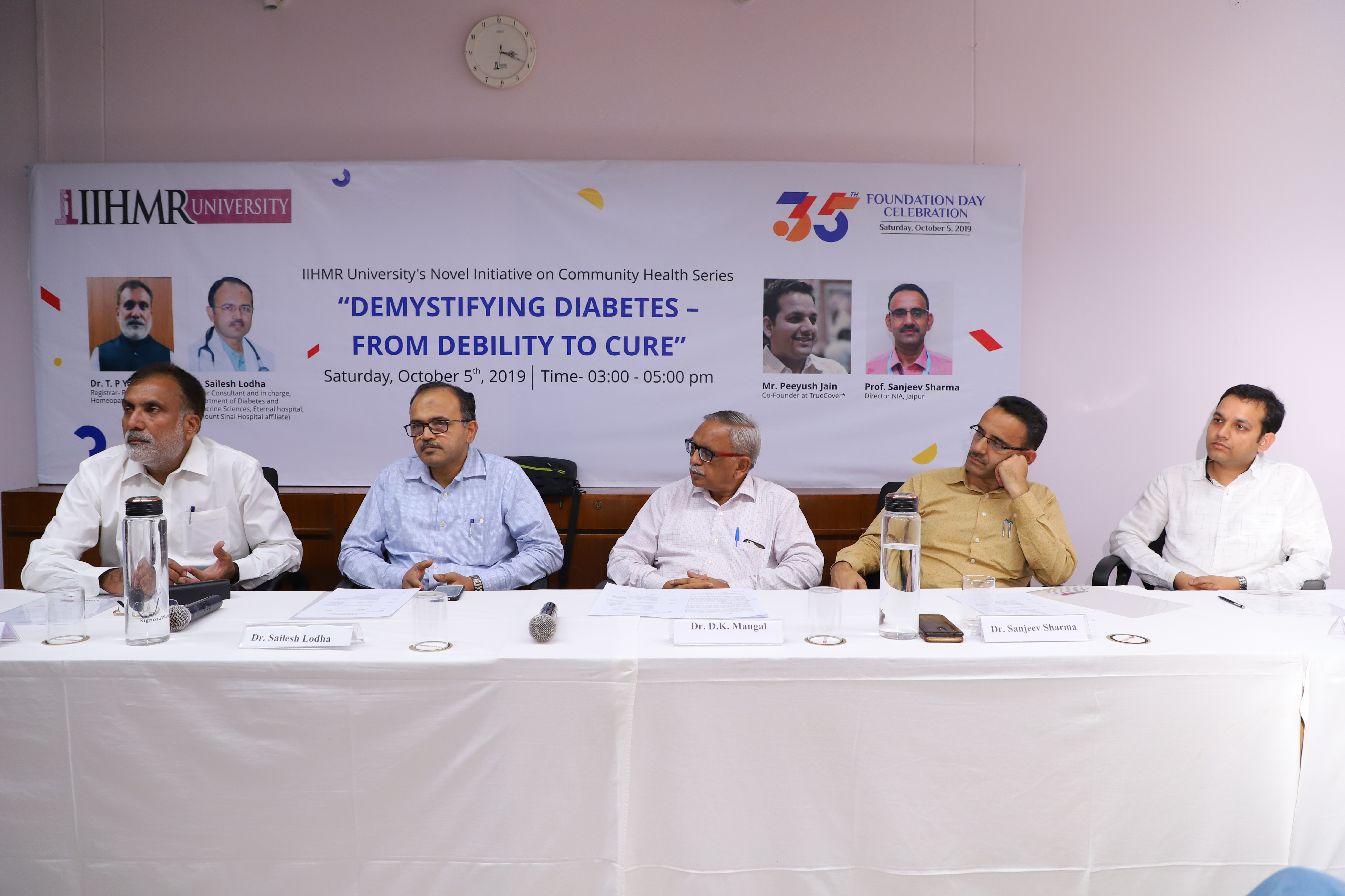 IIHMR ushers in awareness on the complications of Diabetes on its 35th Foundation Day