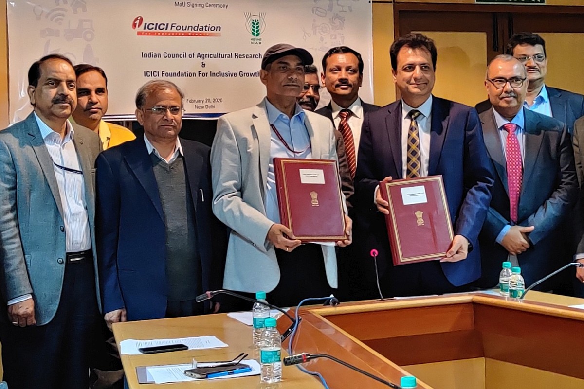 ICICI Foundation inks MoU with ICAR for rural growth and development