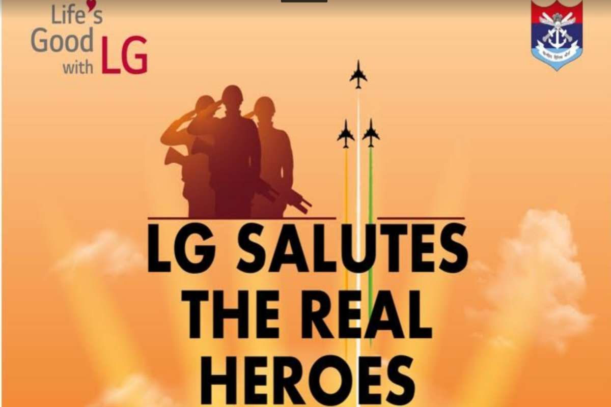 LG pledges INR 1 Cr. to support Indian Armed Forces